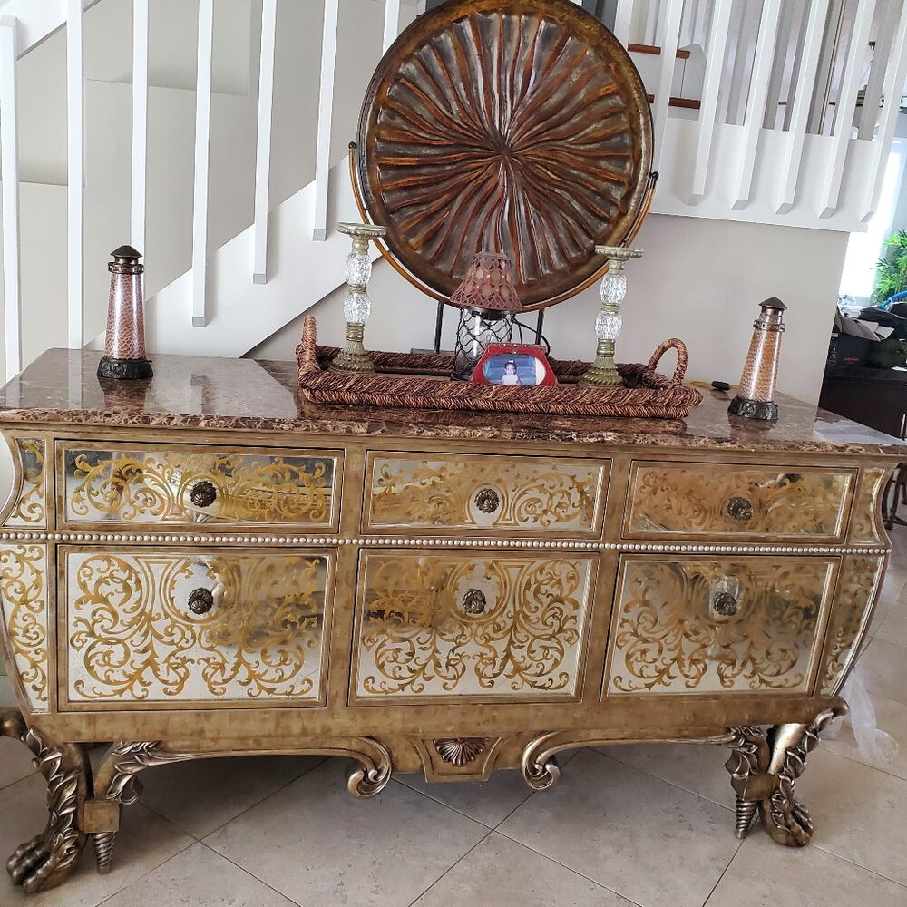 Elegant glass design armoire